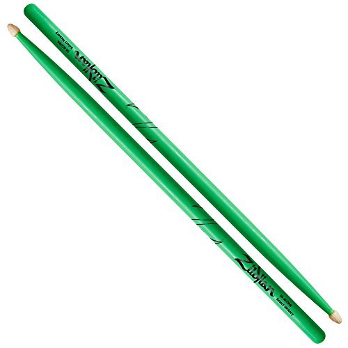 Zildjian 5A Acorn Neon Green Drumsticks