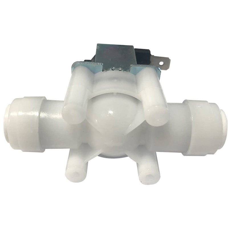 XINWOO Water Solenoid Valve,DC 24V 3/8 Inch Tube OD,Quick Connect Fitting, Inlet Feed Valve for RO Reverse Osmosis Purifiers System. 3/8" Solenoid Dc 24v
