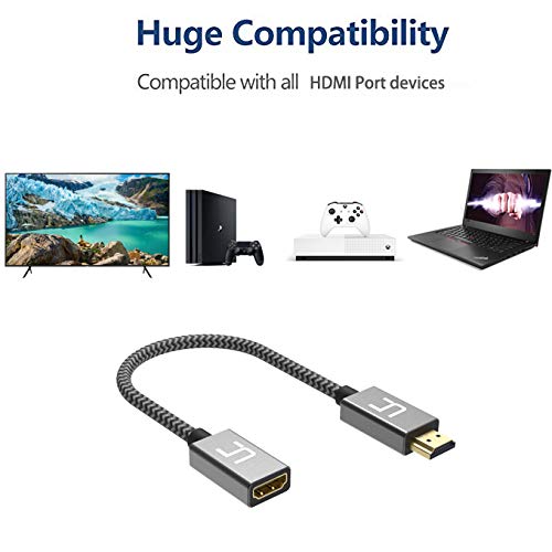 HDMI Extension Cable, Rainbowan HDMI Male to Female HDMI Extender for Fire Stick HDMI Cable Extender Compatible for Roku, Projector, Xbox,PS4, Blu Ray Player, HDTV Laptop PC