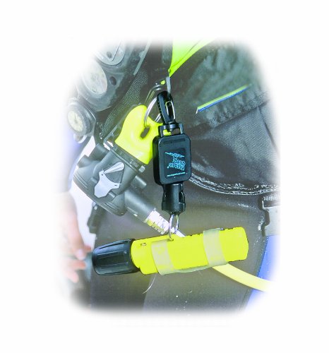 Hammerhead Industries Gear Keeper RT4-5972 Small SCUBA Flashlight Retractor Combo Mount -Snap/Threaded Stud Heavy-Duty Snap Clip Mount with QC-II Split Ring Accessory