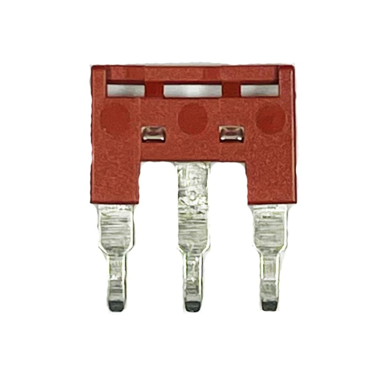 Dinkle DSS4N-03P DIN Rail Terminal Block Press-Fit Jumper for DK4N Three Pole 3-Pole, Pack of 5