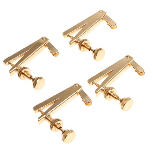 Golden Copper 4/4 3/4 Violin Metal Fine Tuner Adjuster Parts Violin Parts