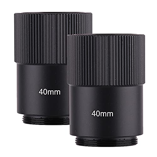 1mm 2mm 5mm 7mm 8mm 9mm 10mm 15mm 20mm 25mm 30mm 40mm 50mm Camera C-Mount Lens Adapter Ring C to CS Extension Tube for CCTV Security Cameras (40mm)