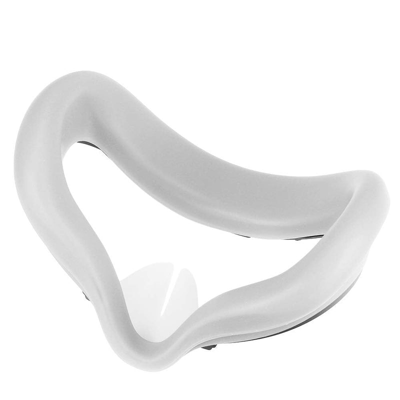 APOSU Silicone VR Face Cover for Oculus Quest 2, Face Pad Cushion Compatible with Oculus Quest 2 VR Headset Face Cover Skin Accessories (Light Gray) Light gray