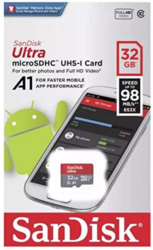 SanDisk 32GB SDHC Micro Ultra Memory Card Bundle Works with Motorola Moto G7, G7 Play, G7 Plus, G7 Power (SDSQUAR-032G-GN6MN) Plus (1) Everything But Stromboli (TM) Combo Card Reader