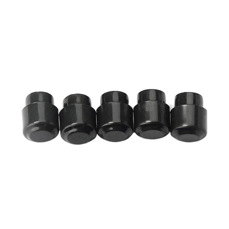 Healifty 5pcs Switch Knob Tip Cap Replacement for telecaster Tele Fender Electric Guitar (Black)