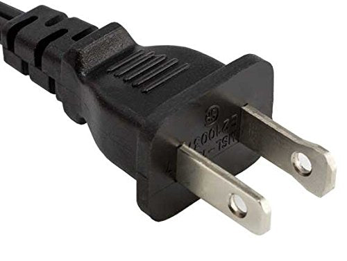 Cable Leader 10ft 18 AWG 2-Slot Polarized Notebook Power Cord (IEC320 C7 to NEMA 1-15P) 10 Foot (1 Pack)