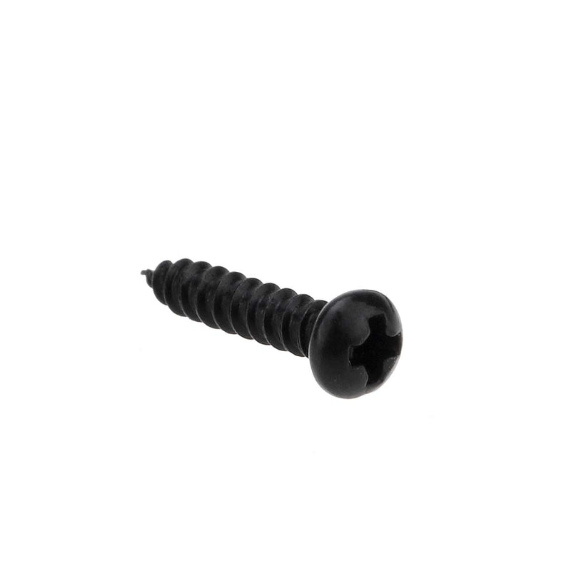 Musiclily Pro 2.1x10mm Metal Phillips Tuners Mounting Screws for Guitar Machine Heads Tuning Pegs, Black (Set of 20)