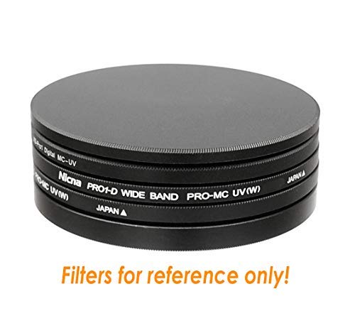 Fotasy 72mm Metal Filter Stack Caps, Filter Stack 72mm, Aluminum Alloy, Slim Stack fits 72mm UV CPL Fader ND Filter