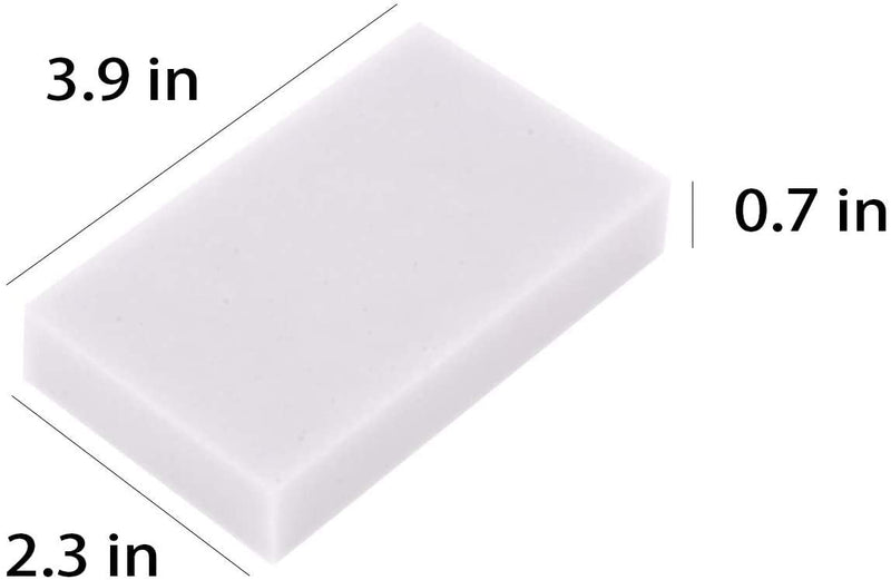 [AUSTRALIA] - Extra Large Eraser Sponge,50 Pack Extra Thick, Long Lasting, Multi-Purpose Scrubber Foam Cleaning Pads,Magic Sponge Eraser Sponge for Bathtub, Floor, Baseboard (3.93 x 2.75 x 1.18 in) 