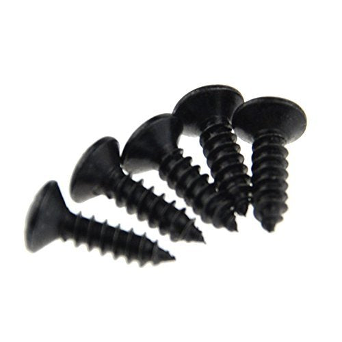 Black Guitar Bass Pickguard Screws for Electric Guitar Pack of 100 Black