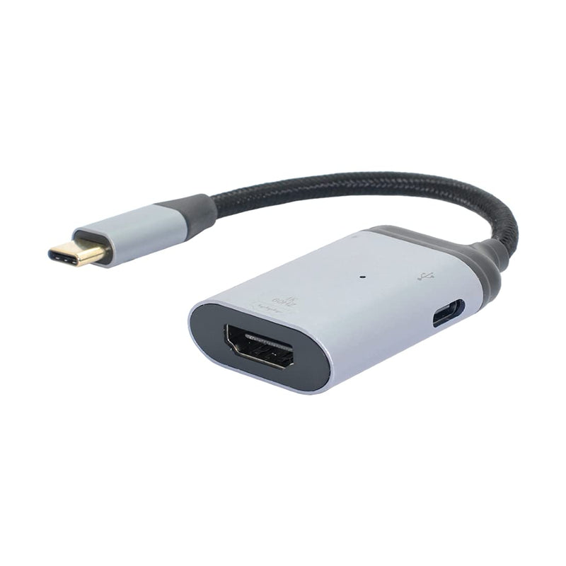[AUSTRALIA] - Chenyang CY USB3.1 Type C USB C to HDMI Converter HDTV Adapter 4K 60hz 1080p with Type C Female PD Power Port for Tablet Phone Laptop PD+HDMI Grey 