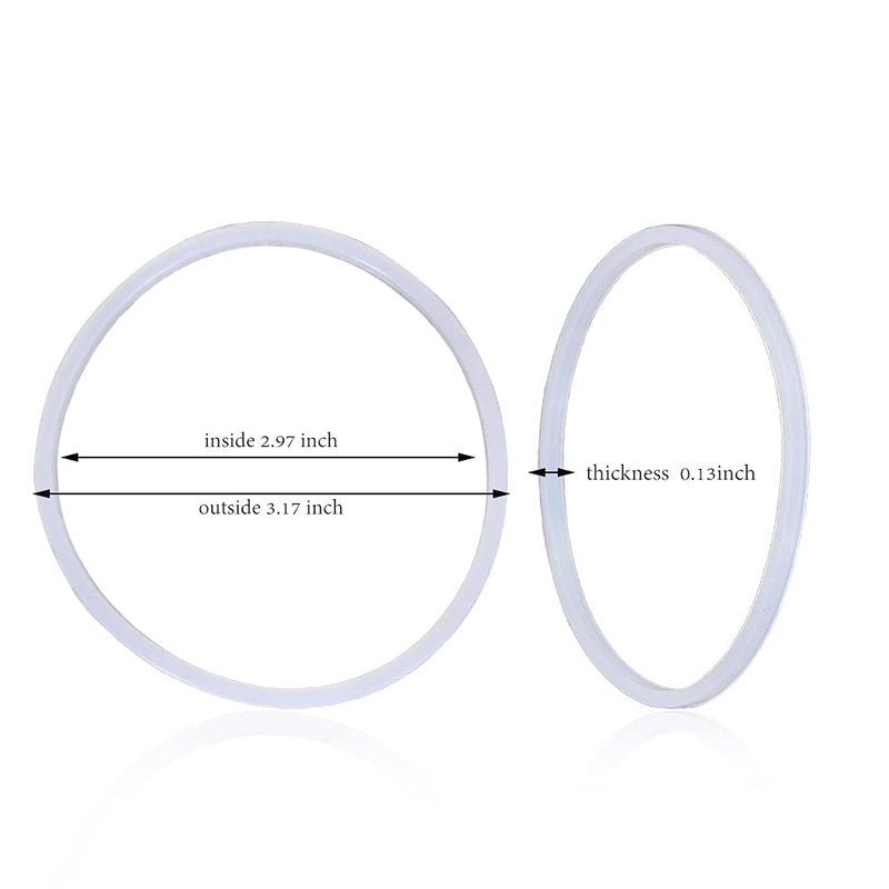 4 Replacement Gaskets compatible with Original Magic Bullet