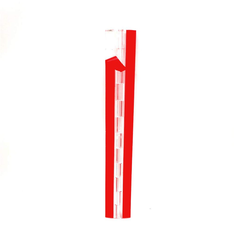 Transparent Plastic Acrylic 300mm Continuous Piano Hinge 12" Acryl-Hinge Acrylic 12 inch Hinge（Self- Adhesive） 2 Pack , ， for DIY Transparent Box, Display Stand etc.