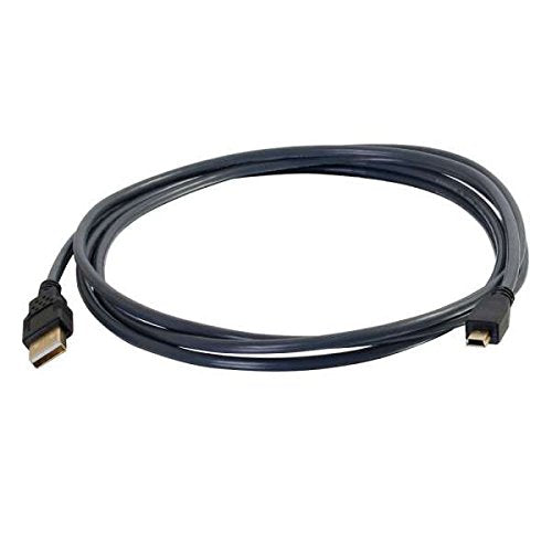 C2G USB Cable, Mini USB Cable, USB 2.0 Cable, USB A to B Cable, 9.84 Feet (3 Meters), Black, Cables to Go 29652 9.8 Feet Ultima USB A to Mini B Male