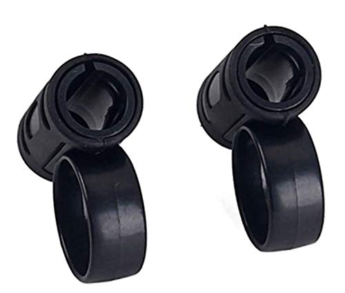 Liyafy 2pcs Drum Stick Control Clip Finger Ring Anti Slip Drumsticks Accessories For Drummer Beginners Practice - Black