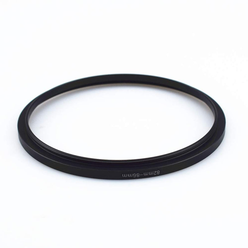[AUSTRALIA] - 82mm-86mm Metal Ring/82mm to 86mm Step-Up Ring for Filters,Made of CNC Machined with Matte Black Electroplated Finish,Compatible with All 82mm Camera Lenses & 86mm Accessories 82 to 86mm Step Up Ring Adapter 