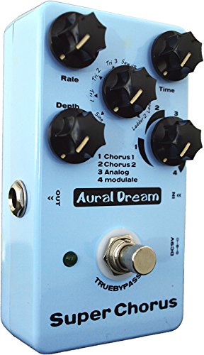 [AUSTRALIA] - Leosong Aural Dream Super Chorus Guitar Pedal includes 4 Chorus modes and 8 Modulation waveforms. 