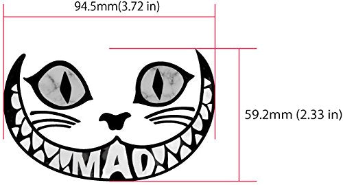 Cheshire Cat Mad Cat Inlay Sticker Decal For Guitar & Bass, Ukulele (BP)