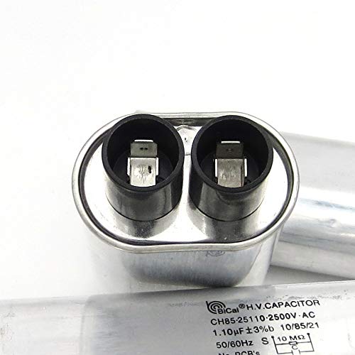 CQC&VDE Universal Household Microwave High Voltage Capacitor 1.20uf ch85 25120 2500V AC H.V.CAPACITOR 10/85/21 50/60Hz NO PCB