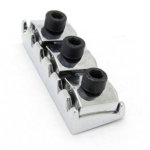 Chrome 42mm Electric Guitar Locking Nut for Floyd Rose Tremolo Bridge Black