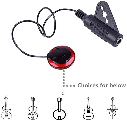 Golden Apple 2Pcs Piezo Contact Microphone Pickup for Guitar Violin Banjo Mandolin Ukulele