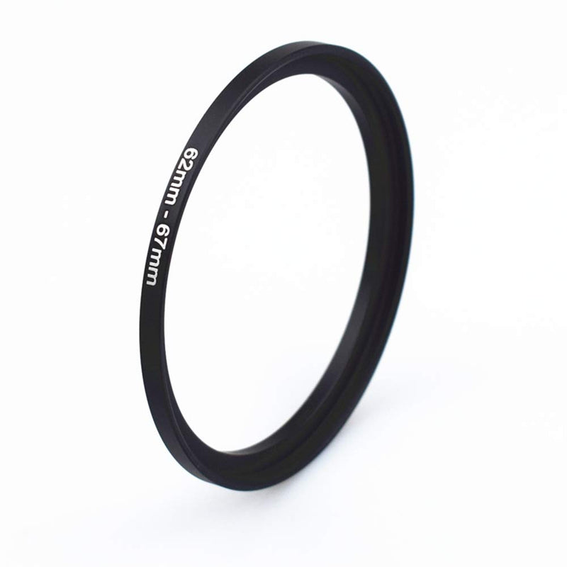 62mm to 67mm Camera Filters Ring Compatible All 62mm Camera Lenses or 67mm UV CPL Filter Accessory,62-67mm Camera Step Up Ring 62 to 67mm Step Up Ring Adapter