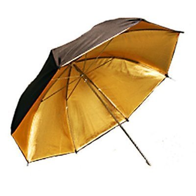 CowboyStudio 2X 40 inch Double Layer Black and Gold Photo Studio Reflector Umbrella