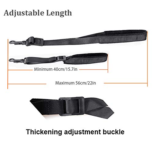 Morneve Saxophone Neck Strap Soft Padded Sax Strap for Alto Tenor Saxophone Baritone Soprano Clarinet Horn Music Thick Swivel Sheepskin Suede Villus Snap Hook Men Women Kids