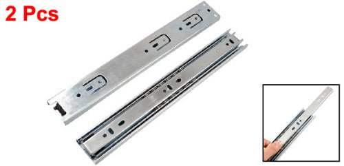 uxcell 10.8-Inch Drawer Slides, Full Extension Ball Bearing Slide Track Rail 39mm Wide 55lb Capacity 1 Pair