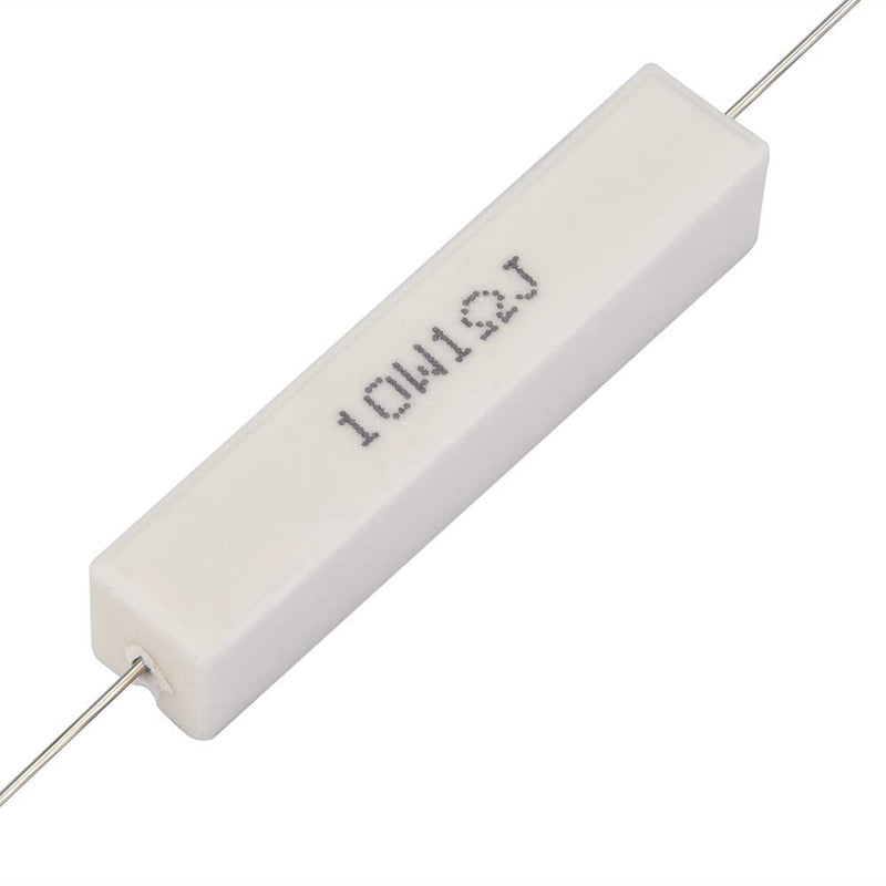 10PCs Speaker Divider Resistor Kit, Speaker Divider Cement Resistor 10W for Power Adapters, Audio Equipment, Audio, Crossovers, Instruments, Meters, Televisions(1 Ohm) 1 Ohm