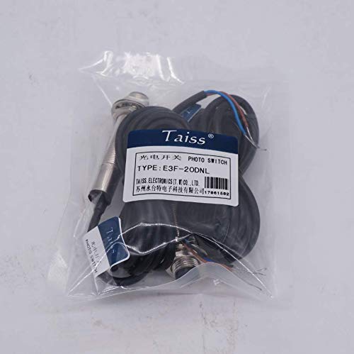 [AUSTRALIA] - Taiss/1 Pair photoelectric Switch 0-20M Through-Beam Reflection Optical Photoelectric Beam Sensor NPN NO photoelectric Sensor Switch 6-36V Proximity Switch with Infrared Ray Beam E3F-20DNL-Z-12MM 