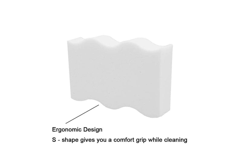 Foamworld 70Pcs Magic Cleaning Eraser Sponge Melamine Foam, Just Add Water Multi Purpose Bathroom Kitchen Floor Baseboard & Wall Cleaner 4.3 x 2.8 x 0.8 (White) White 70 Count (Pack of 1)