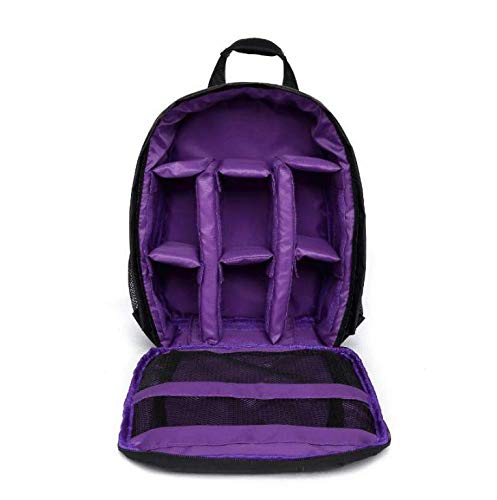 [AUSTRALIA] - WINVIN Waterproof SLR/DSLR Camera Backpack Shoulder Bag Travel Case for Canon Nikon Sony Digital Lens (Purple) Purple 