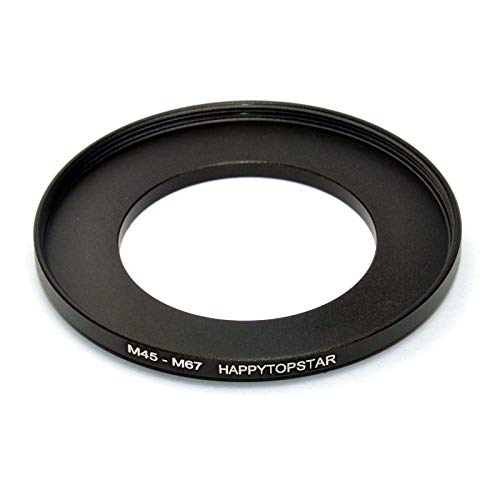 Metal M45 Male to M67 Female 45mm 0.7mm Thread Pitch to 67mm 0.75mm Thread Pitch 45mm-67mm Step-Up Coupling Ring Adapter for Lens Filter