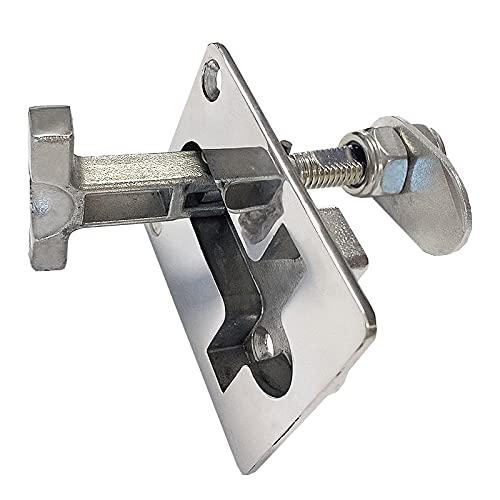 ISURE MARINE Boat Latches Stainless Steel Latch Hatch Rectangle Pull Marine Boat Flush Pull Hatch Latch Locking Lift Handle Rectangle Deck Hatch - Non Locking