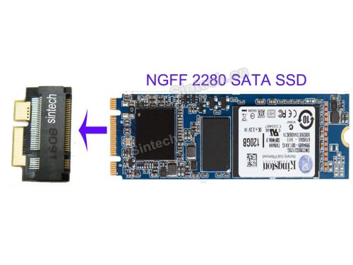 Sintech NGFF M.2 SATA SSD Upgrade Card,Compatible with Asus Zenbook UX31 UX21 (Only Fit 2280 M.2 SATA SSD) Upgrade UX31 SSD