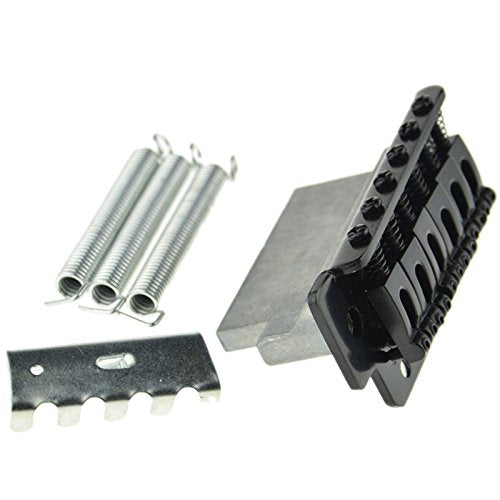 Black Tremolo Bridge for Strat Electric Guitar Set Replacement