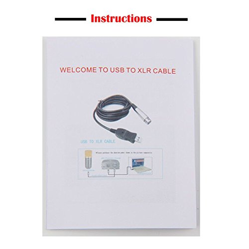 USB Microphone Cable by SiYear, USB Male to XLR Female 3 Pin Converter Cable Studio Audio Cable Connector Cords Adapter for Instruments Recording Karaoke Singing or Microphones(10FT/3M)