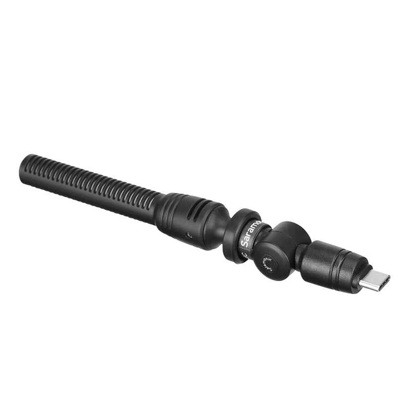Saramonic Unidirectional Micro-Shotgun Microphone with USB-C Output for Android Smartphones or Tablets, and iPad Pro or iPad Air (SmartMic5 UC), SMARTMIC5UC