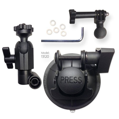 Panavise ActionGrip 13120 Single Knuckle Suction Cup Camera Mount (Matte Black)