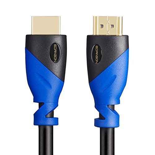 20 FT (6 M) High Speed HDMI Cable Male to Male with Ethernet Black (20 Feet/6 Meters) Supports 4K 30Hz, 3D, 1080p and Audio Return ED700546 20 Feet Single Pack