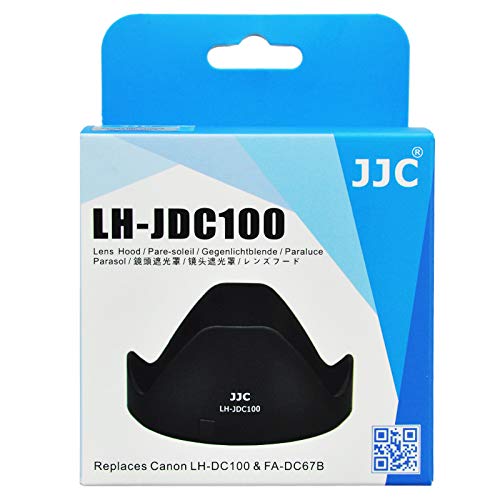 JJC Reversible Lens Hood Shade Protector & 67mm Filter Adapter Ring for Canon Powershot SX70 HS, G3 X, SX60 HS, SX50 SX40 HS, SX30 is, SX20 is, SX540 SX530 SX520 HS Replaces Canon LH-DC100 & FA-DC67B
