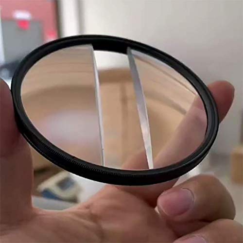 77mm Camera Filter Centerfield Split Diopter Filter, Keeps The Focus, Makes The Center Opening Focus on The Subject 2 pcs filter