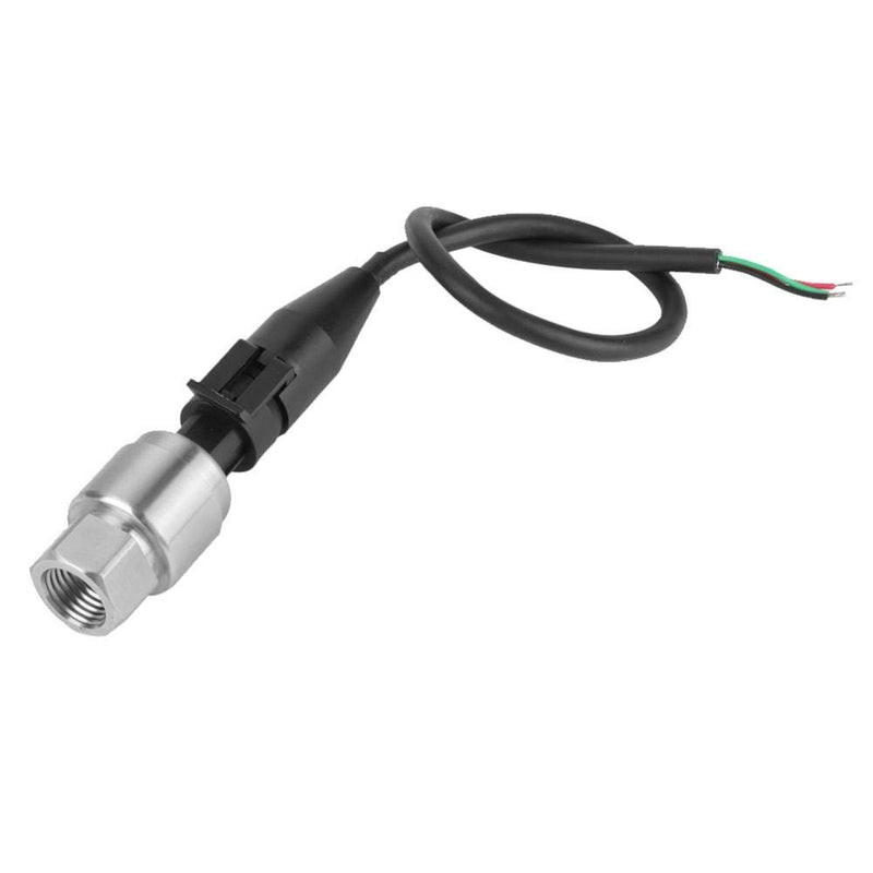 Akozon G1/4" Pressure Transducer Sensor Input 5V Output 0.5-4.5V / 0-5V for Oil Fuel Diesel Gas Water Air, Thread Stainless Steel(0-300PSI)