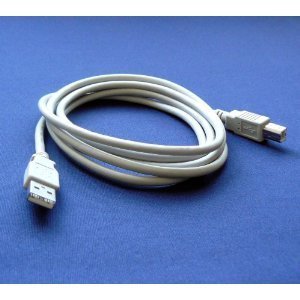 HP Photosmart C7280 All-in-One Photo Printer Compatible USB 2.0 Cable Cord for PC, Notebook, Macbook - 6 feet White - Bargains Depot