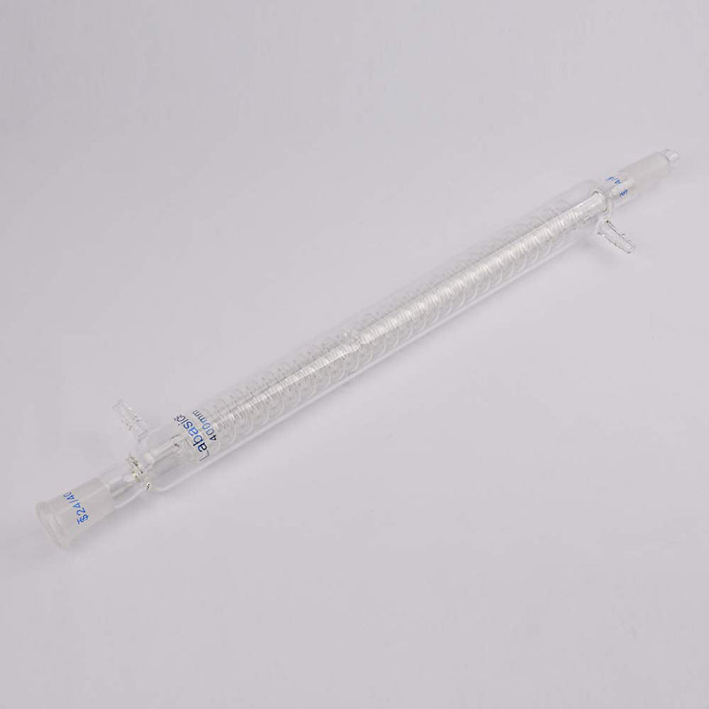 Labasics Borosilicate Glass Graham Condenser with 24/40 Joint 400mm Jacket Length Lab Glass Condenser 400 mm
