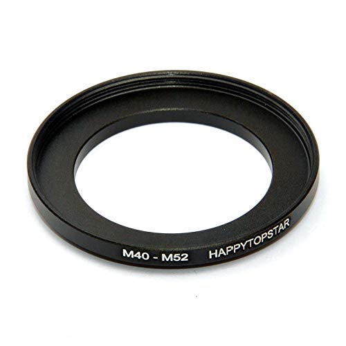Metal M40 to M52 Male to Female 40mm to 52mm M40-M52 Step-Up Coupling Ring Adapter for Lens Filter