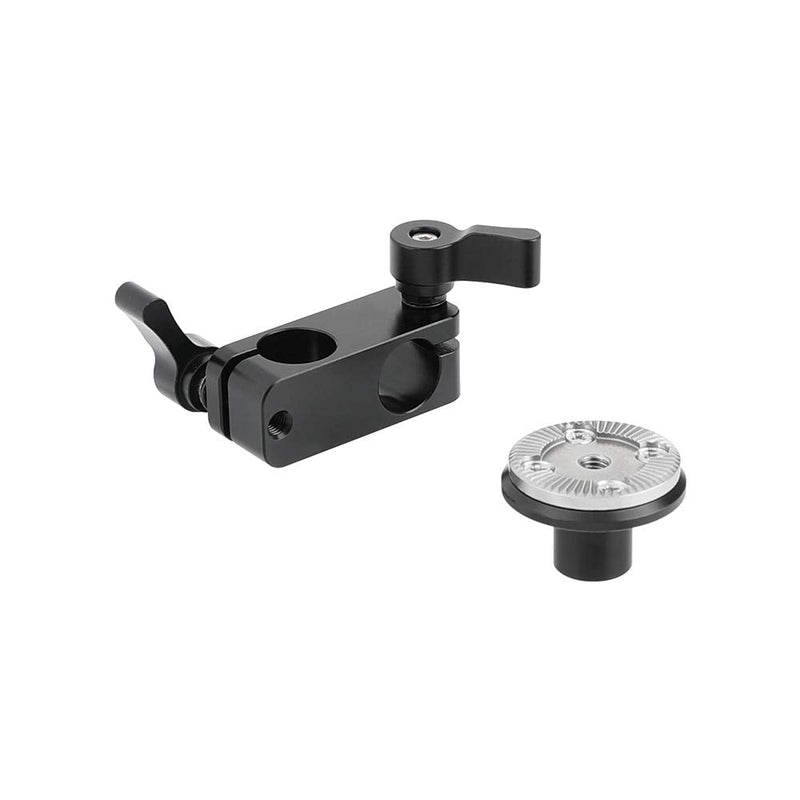 [AUSTRALIA] - CAMVATE M6 Thread Rosette Mount with 15mm Micro Rod + 15mm Double-Port Rod Clamp Vertical Type 