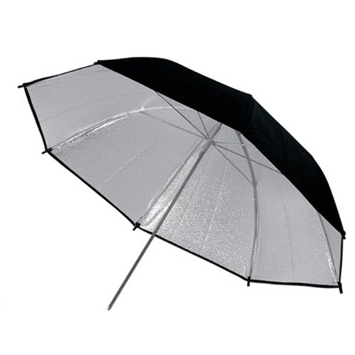 CowboyStudio 33 inch Black and Silver Photo Studio Reflective Umbrella